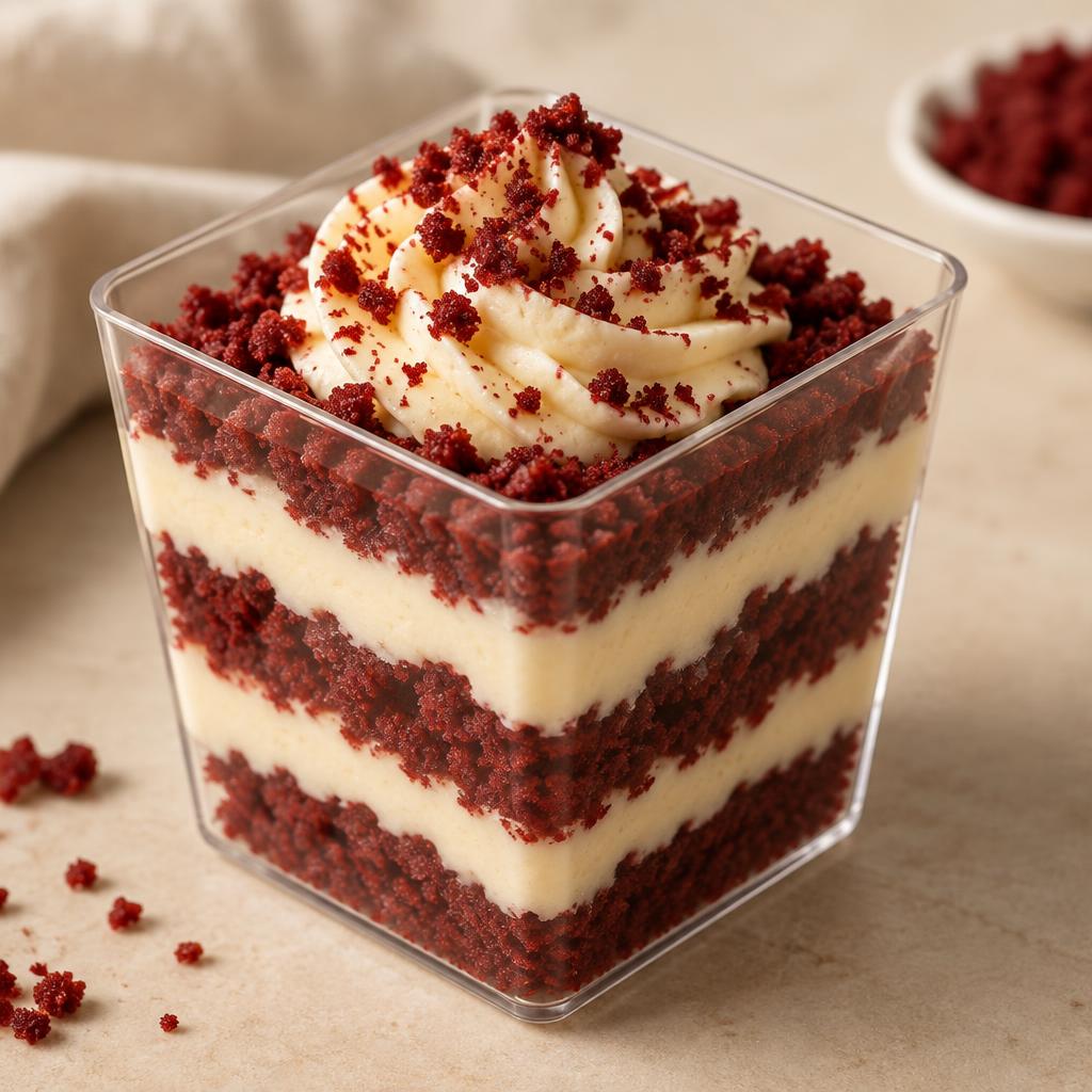 Red Velvet Cheesecake Shooters from Bowlicious Eats